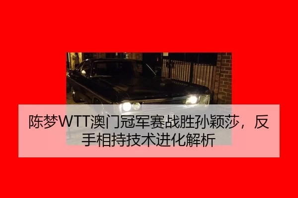陈梦WTT澳门冠军赛战胜孙颖莎，反手相持技术进化解析